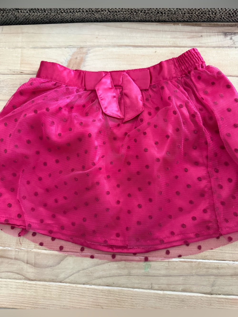 Old Navy Hot Pink Polka Dot Tulle Skirt